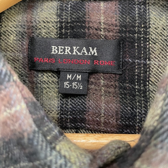 Mens Flannel Long Sleeve Button Down - Picture 2 of 4